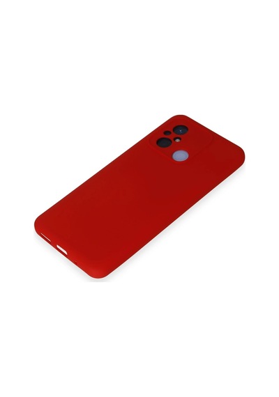 Newface - 642 - Xiaomi Redmi 12c Kılıf Nano İçi Kadife Silikon - Edntrend - - Kırmızı