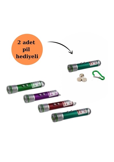 3 Fonksiyonlu Kırmızı Beyaz Işıklı Led Lazer Kedi Köpek Oyuncak Anahtarlık 5332 .