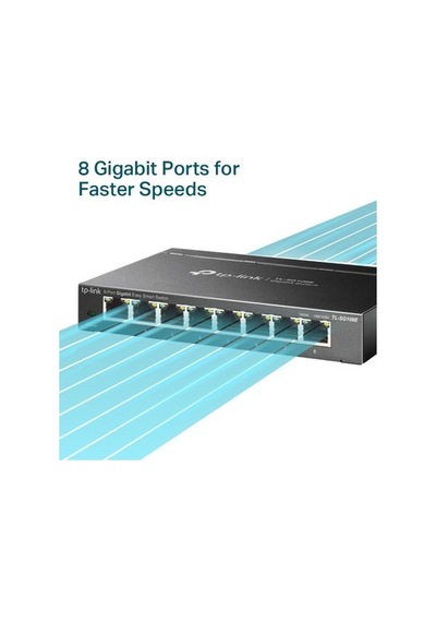 8 Portlu 10/100/1000 Mbps Easy Smart Switch