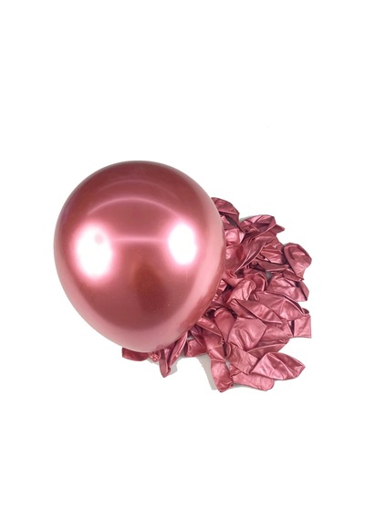 Krom Balon Parti Organizasyon Balonu 12 İnç Düğün Doğum Günü Dekorasyon 10 Adet Roze Gold