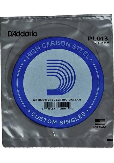Daddario Pl013 Elektro & Akustik Tek Tel 0.013 İnç - Çelik