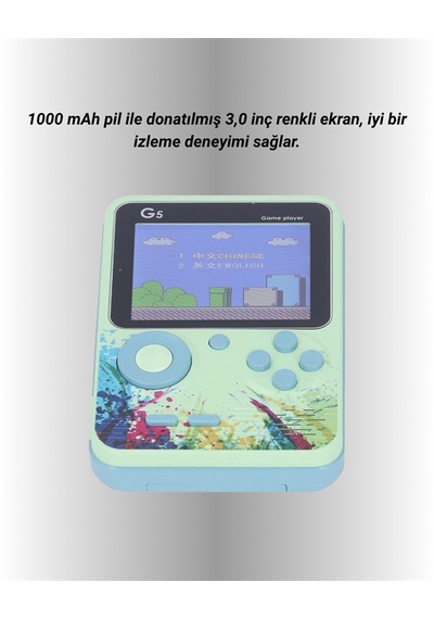 G5 Game Box Retro Mini Oyun Konsolu 500 Dahili Oyun