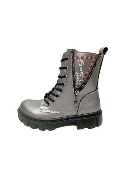 Fix Kids 9604 Deri Trend Fashion Kız Çocuk Bot Platin