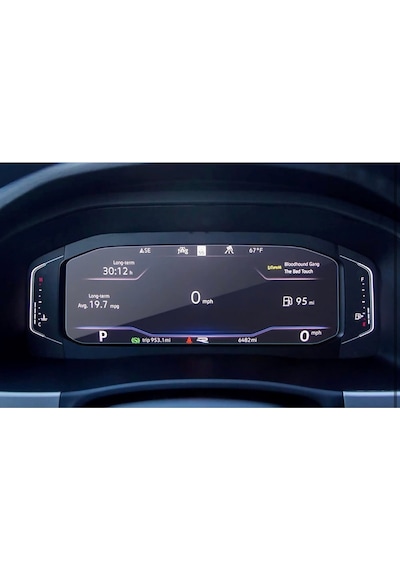 Vw Troc Dijital Gösterge Ekran Koruyucu - Kırılmaz Şeffaf Nano Teknoloji
