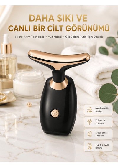 Mikro Akım Teknolojili, Taşınabilir Cilt Bakım Cihazı Aklby-bsva58