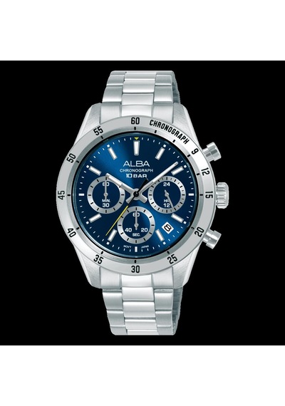 Alba At3l25x1 Quartz Çelik Gri Lacivert Kadran 10 Atm 39 Mm Erkek Kol Saati
