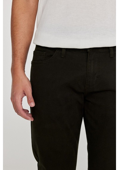 Ac&Co / Altınyıldız Classics Slim Fit Dar Kesim Pamuklu Esnek Chino Erkek Pantolon - Haki