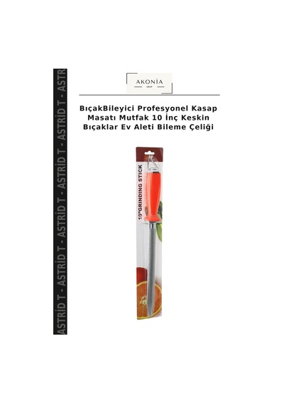 Bıçakbileyici Profesyonel Kasap Masatı Mutfak 10 İnç Keskin Bıçaklar Ev Aleti Bileme Çeliği Çok Renkli