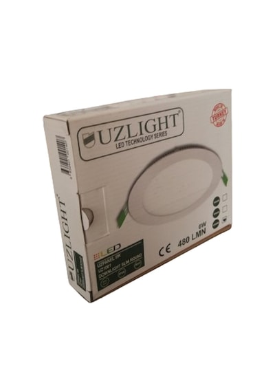Uzlight 6w Led Spot Sarı Işık 3000k Sıva Altı 5 Li Paket Delik Ça