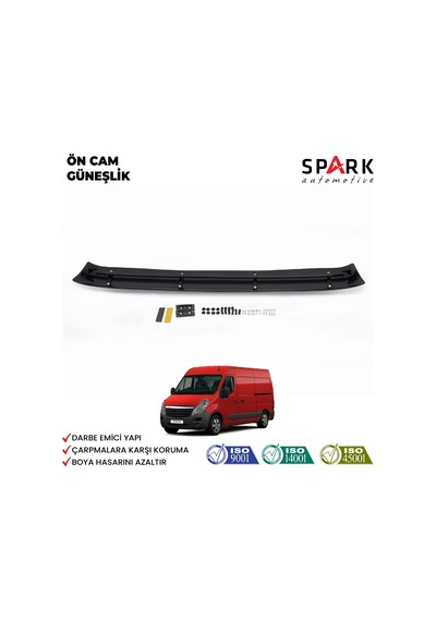 Opel Movano 2010-2019 Yıl Aralığı Uyumlu Ön Cam Güneşlik