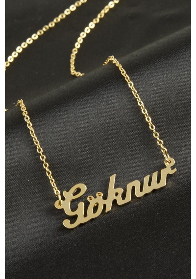 Göknur - 589 - İsimli - Csmo-tex - Kolye -sarı altın