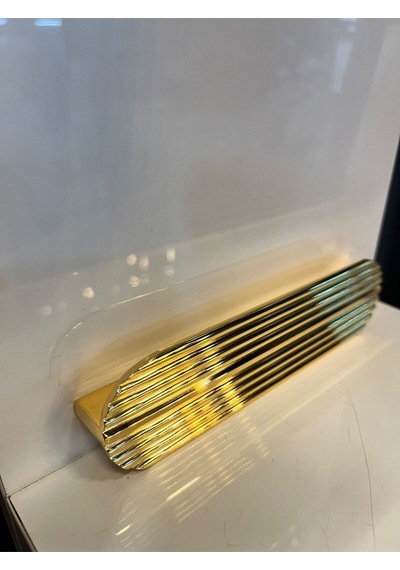 Varna Oval Metal Kulp 128mm Altın Dolap Kapak Modern Çekmece Mobilya Tv Ünite Komidin Vestiyer Gold Altın