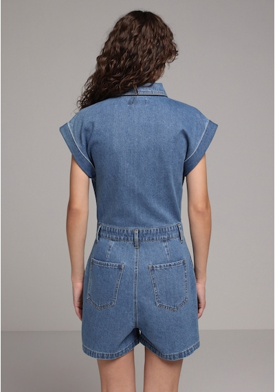 Colin's Colins Regular Fit Düz Kadın Mid İndigo Denim Jean Şort Cl1081399 Q1.v1 Dn45047