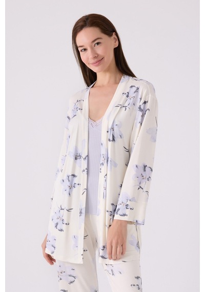Pierre Cardin Kadın Mavi 3lü Pijama Takımı Pc8885-s-v1 Mavi