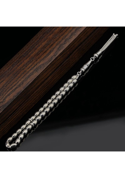 Arpa Kesim Gümüş Tesbih Model 4