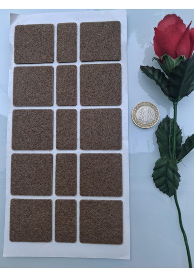 Keçe 90737 Hrd 4 Paket 40mm Kahve Masa Sandalye Koltuk Baza Ayak Çizdirmez Yapışkanlı