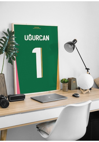 Uğurcan 1 Poster Tablo Ahşap Çerçeveli