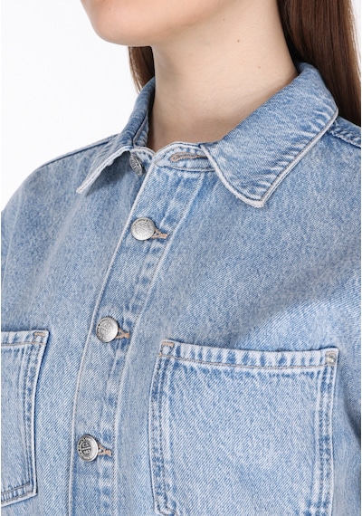 Colin's Colins Regular Fit Yüksel Bel Düz Kadın Mavi Jean Şort Cl1074966 Q1.v1 Dn44332 Denim