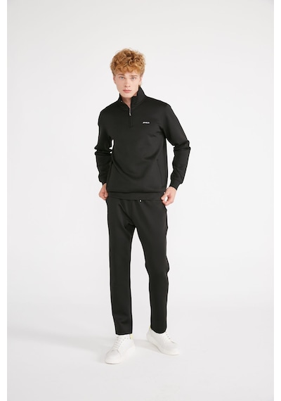 Jepublic Jp Scuba 1/2 Zıp Sweatshırt Siyah