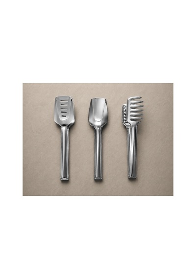 Marino 3 Lü Paslanmaz Çelik Servis Maşası Seti 23 Cm Makarna, Salata, Izgara, Ekmek Ve Açık Büfe İçin Metal Maşa