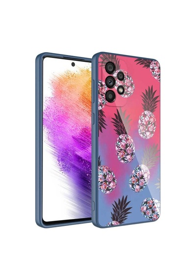 Galaxy Uyumlu A53 5g Kılıf Kamera Korumalı Desenli Sert Silikon Zore Epoksi Kapak NO3