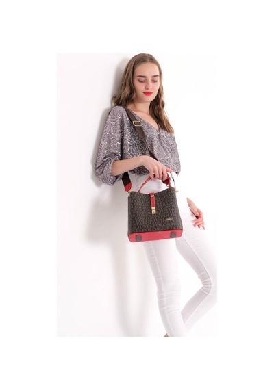 Just Polo Kadın Ters Kilit Çıtçıt Kapama Arkası Cepli El Çantası 2055mh Siyah 57249181