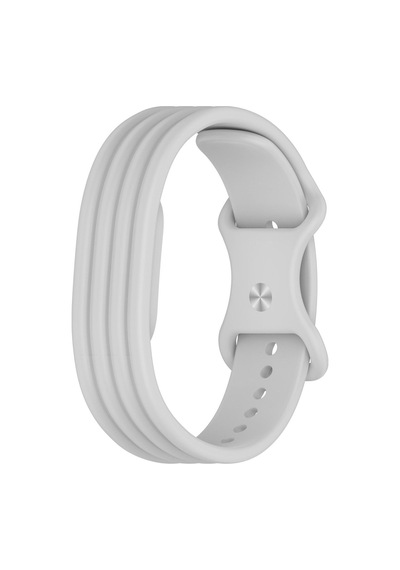 Caseonn Google Fitbit Air Kordon Premium Silikon Spor Kayış Gri