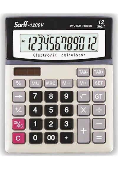 Sarff 1200V Masaüstü 12 Hane Hesap Makinesi