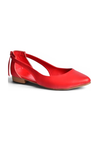 Fox Shoes H726324009 Kırmızı Kadın Babet