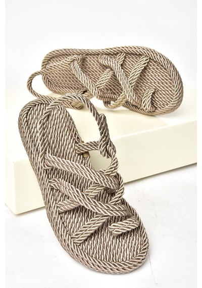 Fox Shoes Vizon Kadın Sandalet F470135104 Vizon
