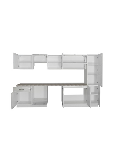 Decoraktiv Elite 325y Ankastre Fırın Modüllü Mdf Hazır Mutfak Dolabı - Tezgah Dahil - Parlak Beyaz Decoraktiv Elite 325y Ankastre Fırın Modüllü Mdf Hazır Mutfak Dolabı - Tezgah Dahil - Parlak Beyaz