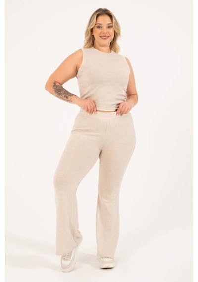 Myline Triko Pantolon-bej Bej