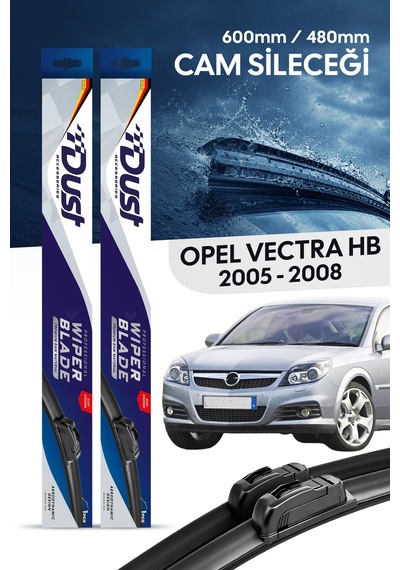 Vauxhall Vectra Hatchback Silecek Takımı 2005-2008 Uyumlu 600mm/480mm