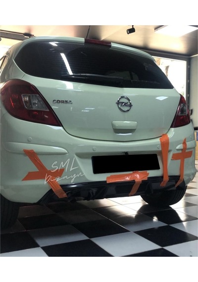 Opel Corsa D Difüzör Arka Ek Plastik
