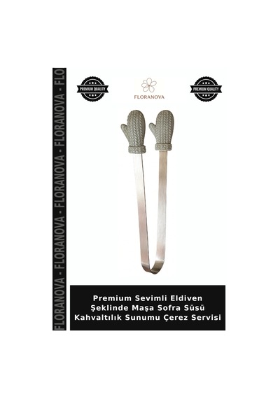 Premium Sevimli Eldiven Şeklinde Maşa Sofra Süsü Kahvaltılık Sunumu Çerez Servisi