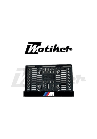 Pleksi Plakalık Bmw M Logosu Tasarımlı Motosiklet Plakalık Modeli