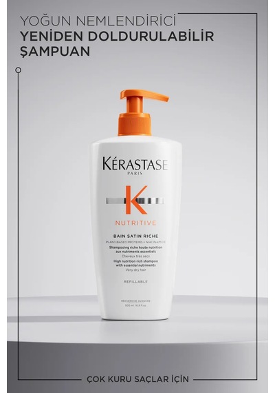 Nutritive Bain Satin Riche Yoğun Nemlendirici Şampuan 500 Ml