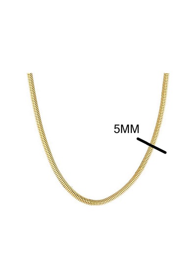 Bilezikci Balıksırtı Kalın Altın Zincir Kolye 60 Cm. 14ıst60zn