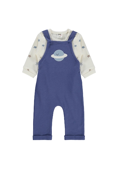 Civil Baby Gezegen Baskılı 6-18 Ay Slopet - Mavi İndigo