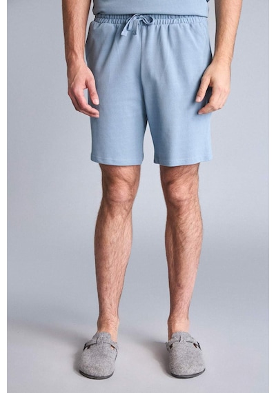 Defacto New Regular Fıt Kısa Kollu 2li Şort Tişört Pike Pijama Takım H5199ax26spbe299 Mavi-be299