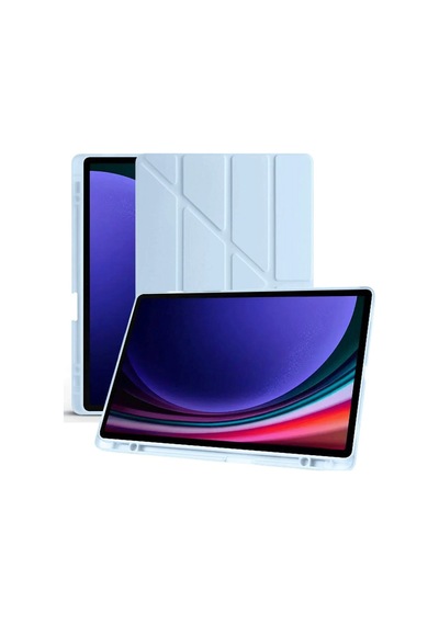 Galaxy X510 Tab S9 Fe 11 Kılıf Kalemlikli Mars Tablet Kılıfı - Mavi Diğer
