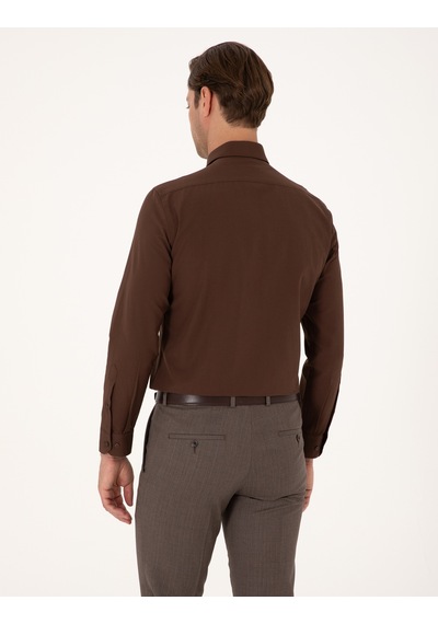 Pierre Cardin Erkek Kahverengi Gömlek Basic 50316734-vr029 Kahverengi Pierre Cardin Erkek Kahverengi Gömlek Basic 50316734-vr029 Kahverengi