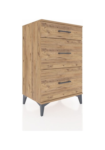 Hyperion Komodin 3 Çekmeceli 60x44x96 Çam-çam Çam