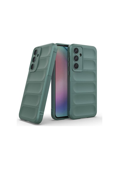 Noktaks Samsung Galaxy Uyumlu A55 Kılıf Esnek Tpu Oyuklu Arka Yüzey Tasarımlı Etnik Silikon Kapak Lacivert T32596