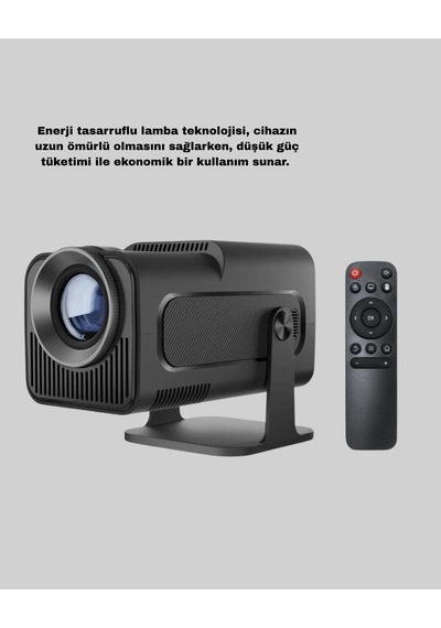 Akıllı Projeksiyon Cihazı Hdmı Usb Bağlantılı Taşınabilir Enerji Tasarruflu - Lisinya
