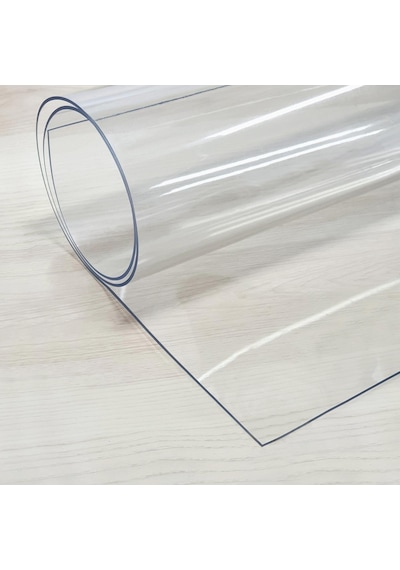 Şeffaf Pvc 1.7 MM Kalın Masa Örtüsü Kaymaz Koruyucu