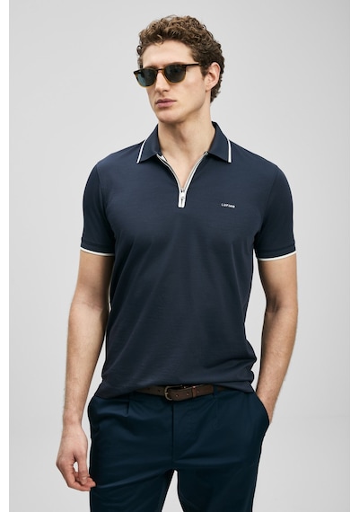 Lufian Chase Erkek Polo Yaka T-shirt 111040236 Lacivert