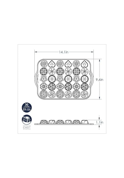Nordicware 5 Çayı Mini Kek Şekilleri Kalıbı
