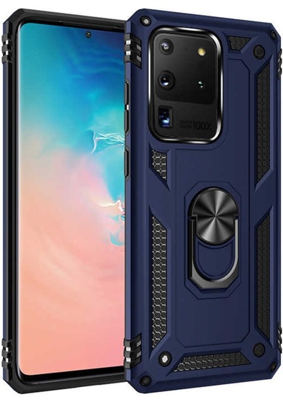 Samsung Galaxy Uyumlu S20 Ultra Kilif Zirhli Miknatisli Standli Tank 417987755