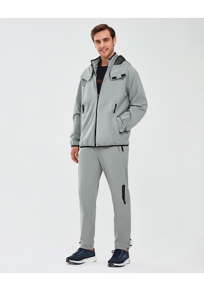 Skechers Micro Collection M Hooded Jacket Erkek Gri Ceket S241042-035 Gri